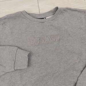 Everlast Sweatshirt Mens XL Gray Crew‎ Neck Pullover Casual Activewear Gym Y2K